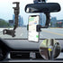 2024 New Multifunctional Rearview Mirror Phone Holder, 360° Rotatable Car Phone Holder for Cell Phone and Gps, Retractable & Adjustable Universal Automobile Cradle for All Mobile Phones (Green)