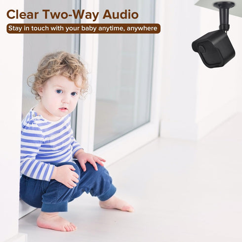 Wall Mount for Blink Outdoor Camera, Weatherproof Protective Housing with Charging Cutout for Blink Outdoor 4 & 3, 360°