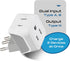 Ceptics Brazil Travel Adapter Plug, Dual USA Input - Type N (3 Pack), Ultra Compact and Safe Grounded