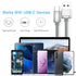 Basesailor USB Type C Charger Cable 10FT 2 Pack for Samsung Galaxy Z Flip Fold, Note 20, S8 S9 S10 S10E