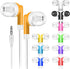 30 Pack Kids Bulk Earbuds - Wholesale Headphones for School, Classroom, Libraries. Multi-Colored, Individually Bagged.