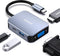 BENFEI USB C HUB 4in1, USB Type-C to HDMI VGA Adapter, USB C to USB Adapter, Power Delivery, Compatible with iPhone 15