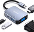 BENFEI USB C HUB 4in1, USB Type-C to HDMI VGA Adapter, USB C to USB Adapter, Power Delivery, Compatible with iPhone 15
