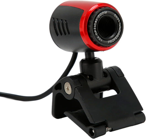 360 USB Camera, USB2.0 16MP HD Webcam with MIC and Optical Lens for Laptops and Desktop Computers