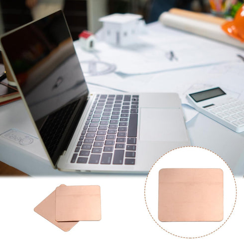 MECCANIXITY Thermal Conductive Copper Pad Shim 20mm x 20mm x 0.3mm, Heat Sink for Electronic Chip Cooling, Pack of 6