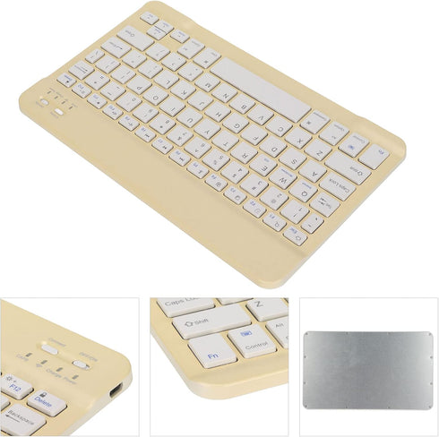Hilitand Bluetooth Keyboard, Universal Compact Ergonomic Mobile Phone/Tablet/Laptop/PC Typewriter for