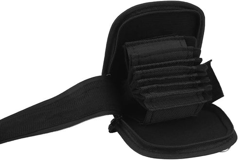 9-Pocket Camera Lens Filter Carry Case, Nylon Wallet Pouch for DSLR Filters, for 25-95mm Filters