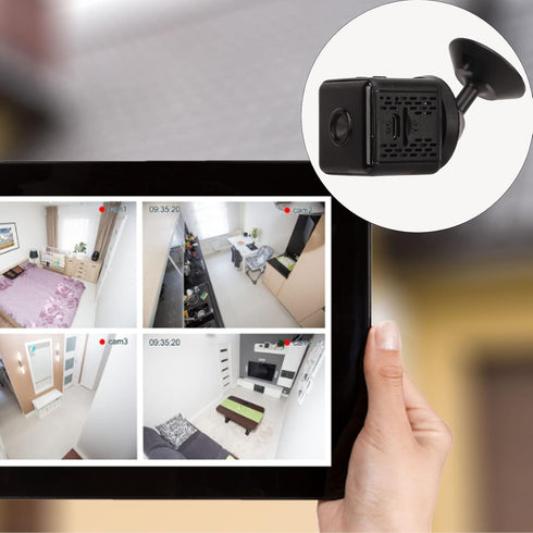 Mini Camera, Home Security Cameras with Night Vision, Motion Detection, 1080p HD Video Recording