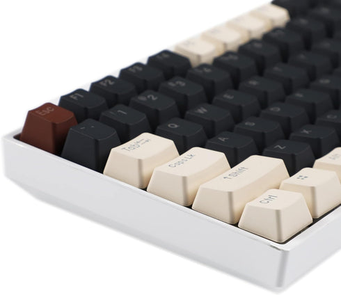 YMDK Double Shot 108 Dyed PBT Keycap Set, Rainbow Carbon Sunset Backlit Keycaps for MX Switches