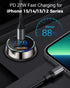 SUPERONE USB C Car Charger, 45W Dual USB Adapter with 27W/20W PD Port, Fast QC3.0 for iPhone 15, Pixel, Samsung and More