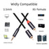 2 Pack 3.5mm to RCA Cable - Gold Plated Nylon Braided 1/8 Male to Male Stereo Aux Cord (6Ft/1.8m)