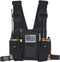 Radio Shoulder Holster Chest Harness - Universal Two Way Radio Holder with Front Pouches for Kenwood Retevis