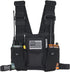 Radio Shoulder Holster Chest Harness - Universal Two Way Radio Holder with Front Pouches for Kenwood Retevis