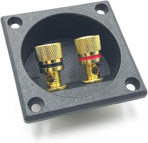 2 Way Speaker Box Terminal Binding Post Cup, DIY Home Car Stereo Connectors for Subwoofer Plugs