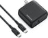 Nekteck 65W USB C Charger GaN II with 6.6ft Cable, Fast Foldable Small USB C Wall Charger for iPhone and MacBook