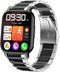 Popglory 1.85 Smart Watch Bands, Lamshaw Stainless Steel Metal Replacement Strap for P66 & LESHIDO Smart Watches