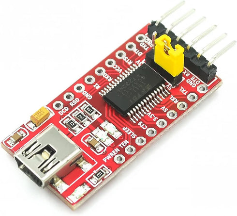 WWZMDiB Mini USB to TTL Serial Converter Adapter - FTDI Breakout Board for Arduino
