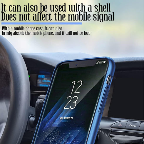 Car Phone Holder for CD Slot, Magnetic Cell Phone Mount for CD Player, One Button Release, 360° Rotation, Compatible