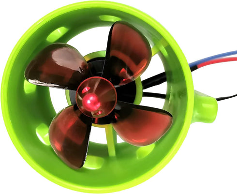 HUIOP Boat Underwater Motor, 1000KV Underwater Brushless Motor Clockwise with with 4-Blade Propellers