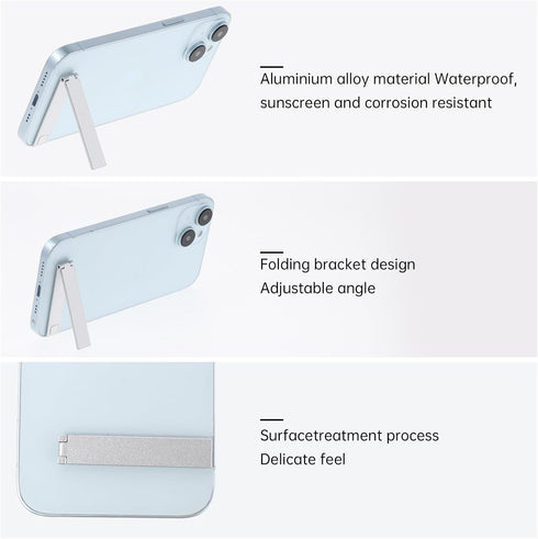 Styquenzer 2 Pack Cell Phone Kickstand, Ultra-Thin Kickstand for Phone Case, Adjustable Metal Phone Kick Stand Stick