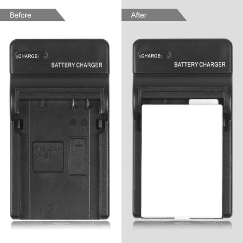 LP-E8 Battery Charger for Canon LC-E8, Canon EOS Rebel T2i, T3i, T4i, 550D, 600D, 650D, 700D & More