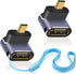 Duttek 8K Down Angle 90 Degree HDMI to Micro HDMI Adapter, Male to