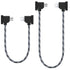 DRSEOO 1FT+ 0.5FT(2 pack) USB Micro to iOS DJI Remote Controller Cable for