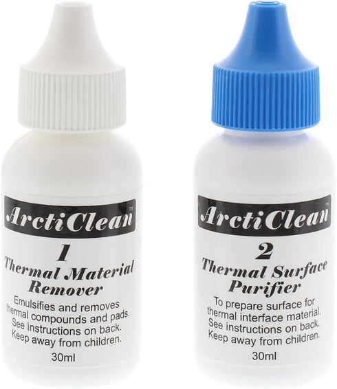 ArctiClean 60ml Kit 1 & 2 Thermal Grease Paste Compound Remover and Purifier