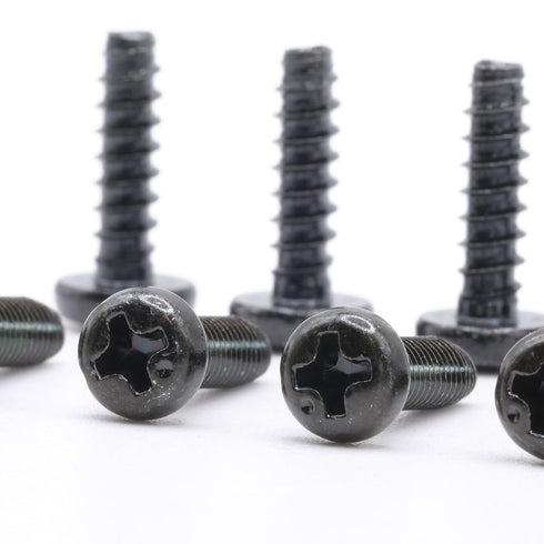 ReplacementScrews M4 14mm (M4XL14) Sets 8 TV Stand Screws Compatible with Many Samsung TVs - Both Machine and Self