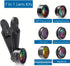 RayHenry 7 1, Phone Camera Lens Kit in Fish Eye + Wide Angle + Macro Camera Lenses, Cell Phone Len Attachments
