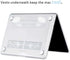 MacBook Pro 13 inch Case for M2 M1 A2338 A2289 A2251 A2159 A1989 A1706 2023-2016 with Touch ID, 6 in 1 Matte Clear