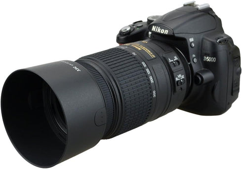 Reversible Camera Lens Hood HB-57 Replacement for Nikon DX 55-300mm F4.5-5.6G ED VR Zoom Lens