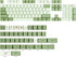 Matcha Keycaps PBT Dye-Sublimation XDA Profile Custom Keycaps for 60 Percent ANSI US Layout Mechanical Keyboard
