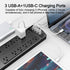 Alestor 12 4 6 (1875W/15A), 2700 Power Strip, Surge Protector with Outlets and USB Ports, Feet Extension Cord Joules