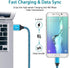 Android Charger Fast Charging Micro USB Cable, 6FT Nylon Cord with 2.1A Power Adapter for Samsung Galaxy, LG, HTC
