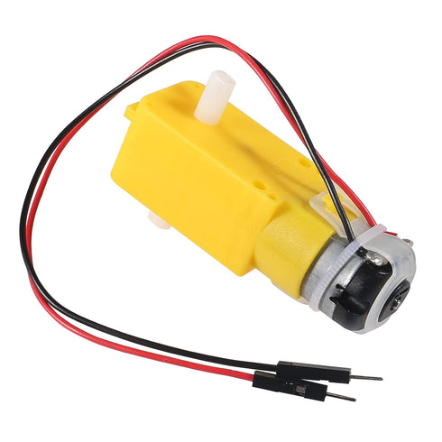 AOICRIE 8PCS 3V-6V 2Pin 1:48 DC Electric Gear Motor TT DC Prewired Gear Motor Dual Shaft Intelligent Car Chassis