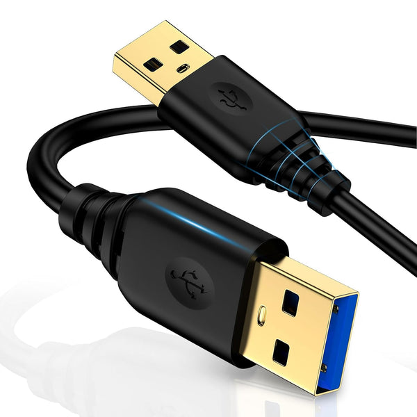 USB to USB Cable 6FT, USB2.0 Male to Male Double End Cord,