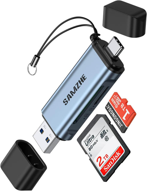 SAMZHE SD Card Reader USB C, USB 3.0 Micro SD Card Reader 2