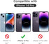 JETech Full Coverage Screen Protector for iPhone 14 Pro 6.1-Inch, Black Edge Tempered Glass Film, Easy Installation