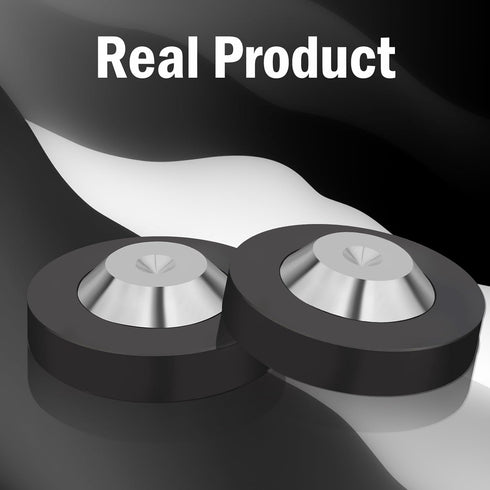 Monosaudio 39x13mm Speaker Spike Floor Protectors, Stainless Steel Isolation Feet Pads for HiFi Speaker/Audio (4Pcs