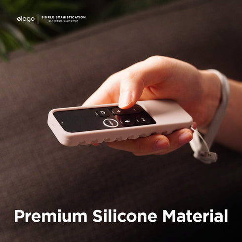 elago R3 1st Protective Case Compatible with Apple TV Siri Remote Generation (Sand Pink) - Extra Protection, Durable