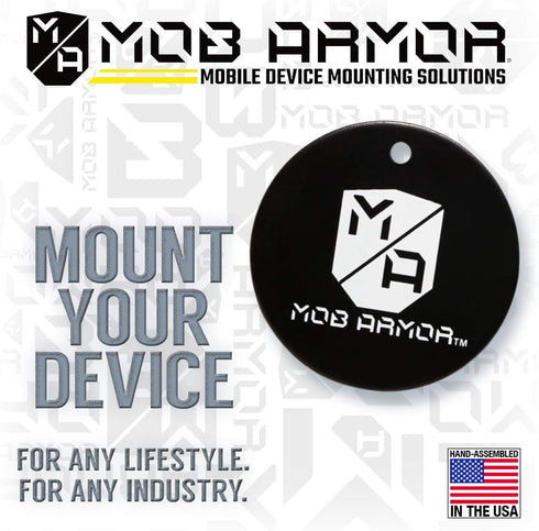 Mob Armor Magnetic Phone Mount Plates - Strong Adhesive Steel Discs for MobNetic Maxx & Magnetic Car Mounts