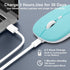 Wireless Bluetooth Mouse for iPad/MacBook Pro/Air/Laptop, Rechargeable Slim Silent Mouse for Surface Pro/Lenovo