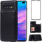 Samsung Galaxy S10 Wallet Case by NKECXKJ, PU Leather, Shockproof Flip Cover with Card Holder & Screen Protector, Black