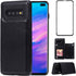 Samsung Galaxy S10 Wallet Case by NKECXKJ, PU Leather, Shockproof Flip Cover with Card Holder & Screen Protector, Black