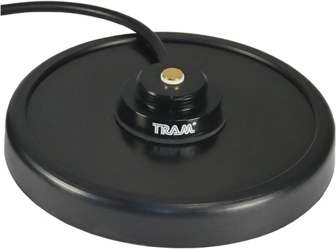 Tram 5 inch NMO Magnet Mount, Multi Band NMO Mount Antenna, 18 inch Stainless Steel Whip Covers VHF UHF Frequencies