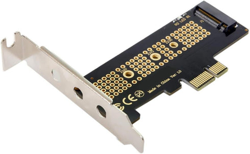 Cablecc Low Profile PCI-E 3.0 x4 Lane to M.2 NGFF M-Key SSD Adapter Card