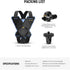 NEEWER Motorcycle Helmet Chin Strap Mount Kit - Compatible with GoPro Hero 13-7, Magnetic Quick Release Adapter