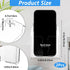 Xinjoduz 2 PCS Wall Mounted Phone Holder, Clear Plastic Self Adhesive Bedside Cell Phone Stand Cradle with Charging