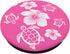 Pink And White Hawaiian Island Floral Turtles PopSockets PopGrip: Swappable Grip for Phones & Tablets
